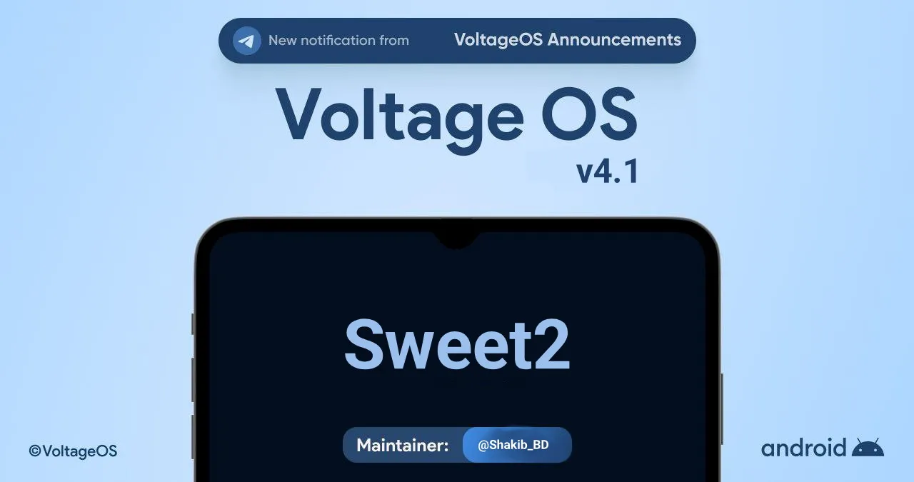 VoltageOS v4.1 Android 15 – UNOFFICIAL Custom Rom for Redmi Note 12 Pro 4G (sweet_k6a)